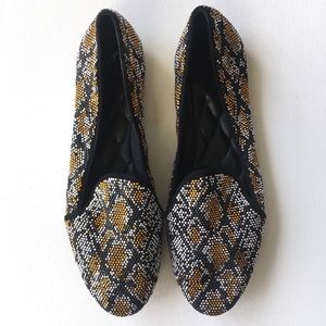 Brian Atwood Claudelle studded flats Size 9.5